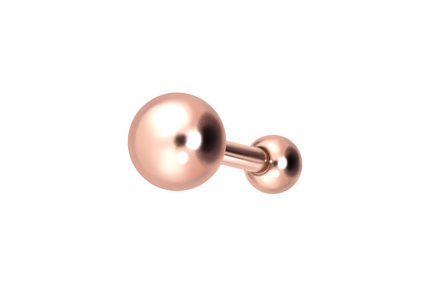 Titan Ohrpiercing mit Innengewinde KUGEL